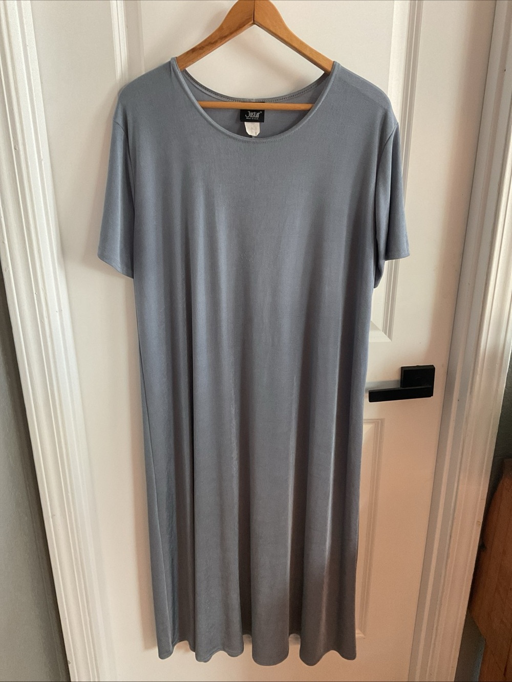 Jostar - Round Dress Maxi Dress in Dusty Blue - Ladies Size 2XL